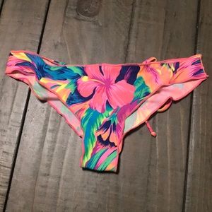 Size small neon floral Stone Fox Swim bottoms